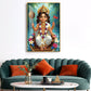 Hindu Lord Kartikeya Ji Glass Finish Vertical Wall Art