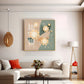Petal Palette Glass Finish Square Wall Art
