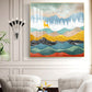 Gilded Depths Glass Finish Square Wall Art