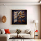 Leafy Mural Elegance Glass Finish Square Wall Art