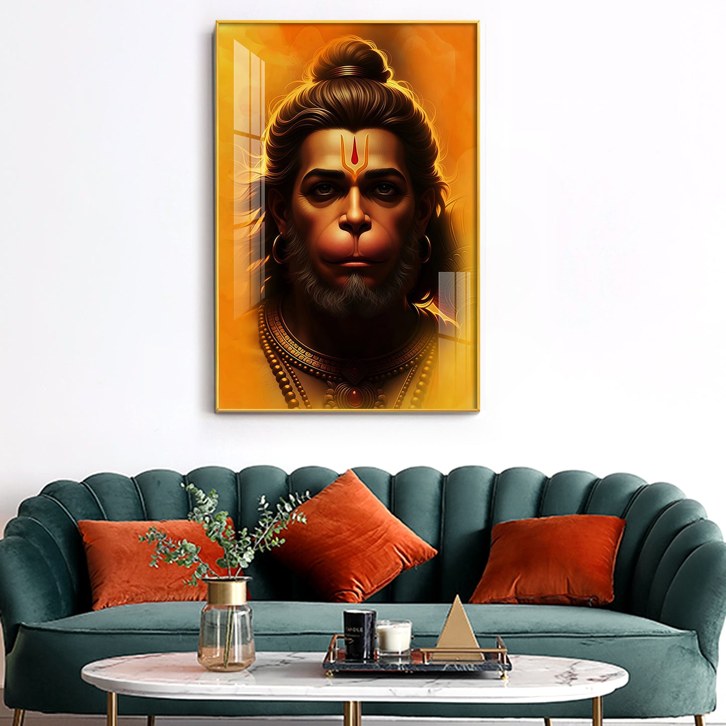 Lord Balaji Glass Finish Vertical Wall Art