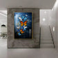 Symphony of Butterflies Glass Finish Vertical Wall Art
