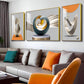 3D Abstract Art Glass Finish Wall Art (Set Of 3)