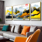 Majestic Mountain Views Glass Finish Wall Art (Set Of 3)
