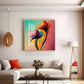 Radiant Petal Artistry Glass Finish Square Wall Art