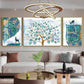 Deer & Tree Elegance Glass Finish Wall Art (Set Of 3)