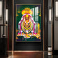 Thiru annamalaiyar Glass Finish Vertical Wall Art
