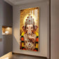 Jai Shri Ganpati Bappa Glass Finish Vertical Wall Art