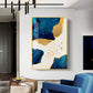 Luxe Harmony Abstracts Glass Finish Vertical Wall Art