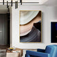 Fluid Horizons Glass Finish Vertical Wall Art