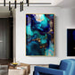 Oceanic Dreams Glass Finish Vertical Wall Art
