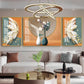 Vase of Blooms Glass Finish Wall Art (Set Of 3)