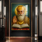 Sikh Guru Nanak Dev Ji Glass Finish Vertical Wall Art