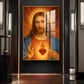 Father Lord Jesus Glass Finish Vertical Wall Art
