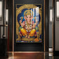 Divine Lord Ganesh Ji Glass Finish Vertical Wall Art