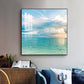 Celestial Ocean Glass Finish Square Wall Art