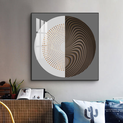 Sphere of Innovation Glass Finish Square Wall Art