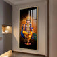 Divine Lord Murugan Ji Glass Finish Vertical Wall Art