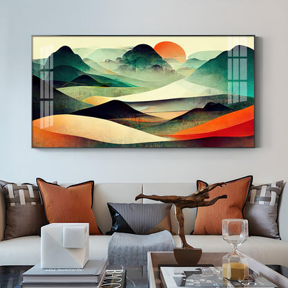 Dunes And Sunlit Glass Finish Horizontal Wall Art