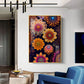 Garden of Dreams Glass Finish Vertical Wall Art