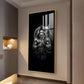 Lord Bajarang Bali Glass Finish Vertical Wall Art