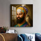 Waheguru Ji Glass Finish Square Wall Art