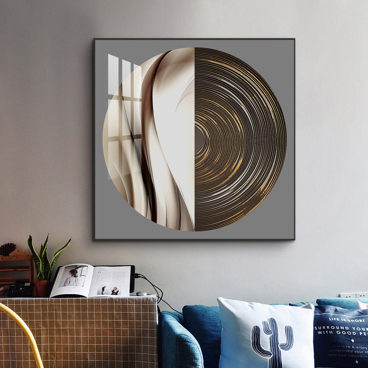 Orbit Dreamday Glass Finish Square Wall Art