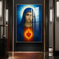 Mary Catholic Glass Finish Vertical Wall Art