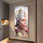 Pavan Putra Hanuman Ji Glass Finish Vertical Wall Art