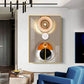 Circle of Modernity Glass Finish Vertical Wall Art