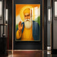 Guru Nanak Dev Ji Glass Finish Vertical Wall Art