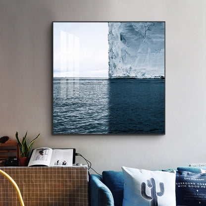 Glacial Dreamscape Glass Finish Square Wall Art