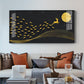 Fish Deer And Moon Glass Finish Horizontal Wall Art