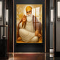 Spiritual Waheguru ji Glass Finish Vertical Wall Art