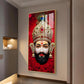 Shyam Baba Glass Finish Vertical Wall Art