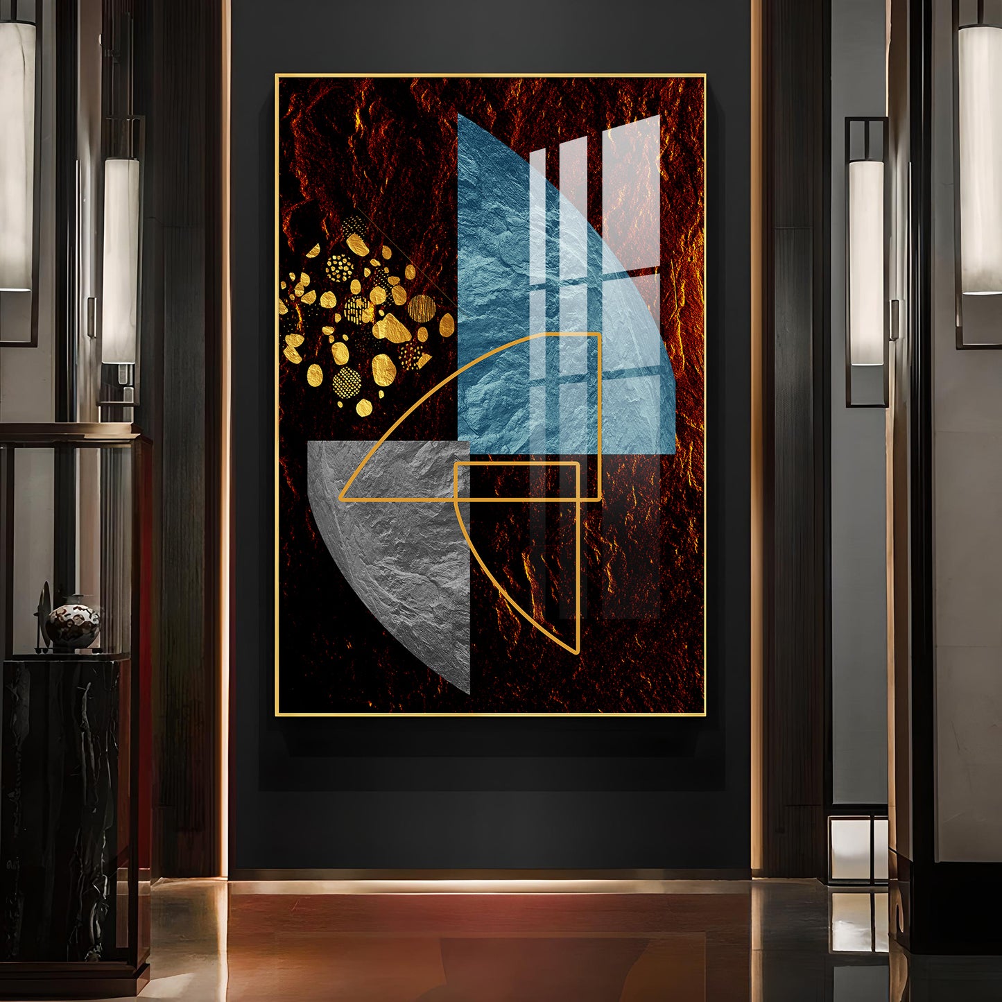 Infinite Expressions Glass Finish Vertical Wall Art