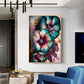 Elysian Blooms Glass Finish Vertical Wall Art