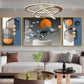 Artistic Aura Glass Finish Wall Art (Set Of 3)
