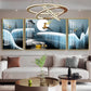 Snowy Haven Glass Finish Wall Art (Set Of 3)