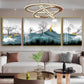 Majestic Landscapes Glass Finish Wall Art (Set Of 3)