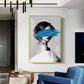 Dream Blur Modern Expression Glass Finish Vertical Wall Art