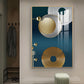 Modern Muse Glass Finish Vertical Wall Art