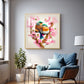 Avian Harmony Glass Finish Square Wall Art
