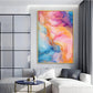 Dreamwave Delight Glass Finish Vertical Wall Art