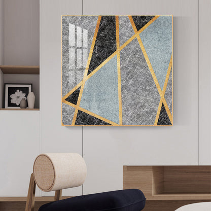 Modern Muse Glass Finish Square Wall Art