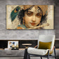 Shri Krishna Glass Finish Horizontal Wall Art