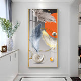 Shellscape Art Glass Finish Vertical Wall Art