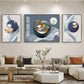 Serenity in Color Glass Finish Wall Art (Set Of 3)