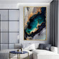 Mystic Waves Glass Finish Vertical Wall Art