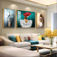 Retreat Abstract Glass Finish Wall Art (Set Of 3)